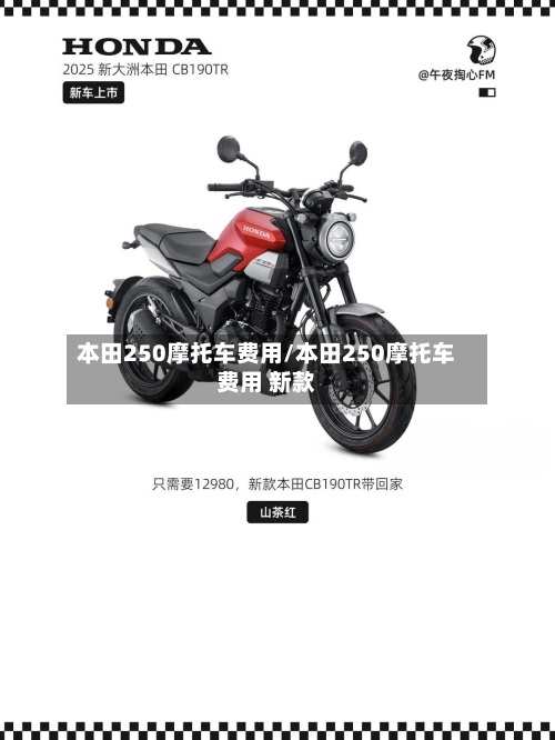 本田250摩托车费用/本田250摩托车费用 新款-第2张图片