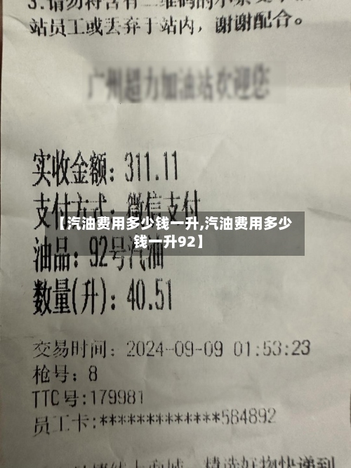 【汽油费用多少钱一升,汽油费用多少钱一升92】-第2张图片