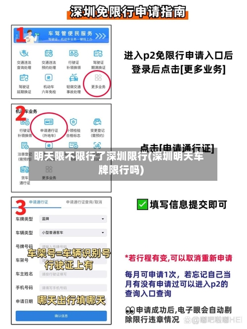 明天限不限行了深圳限行(深圳明天车牌限行吗)