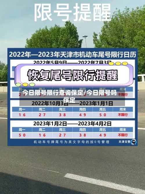 今日限号限行查询保定/今日限号吗保定-第3张图片