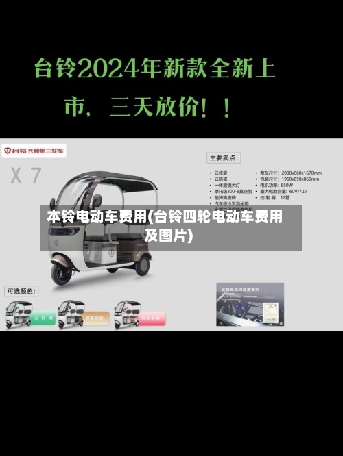 本铃电动车费用(台铃四轮电动车费用及图片)-第2张图片