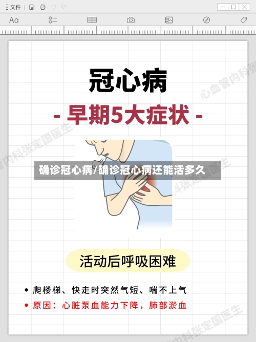 确诊冠心病/确诊冠心病还能活多久
