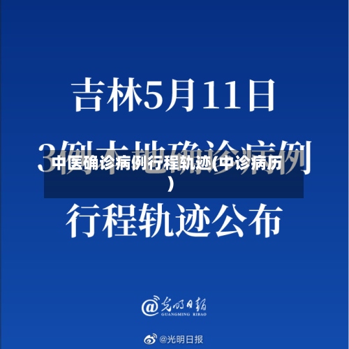 中医确诊病例行程轨迹(中诊病历)