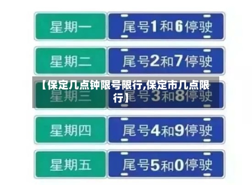 【保定几点钟限号限行,保定市几点限行】
