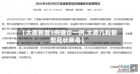 【太原新增5例确诊一例,太原几粒新型冠状病毒】