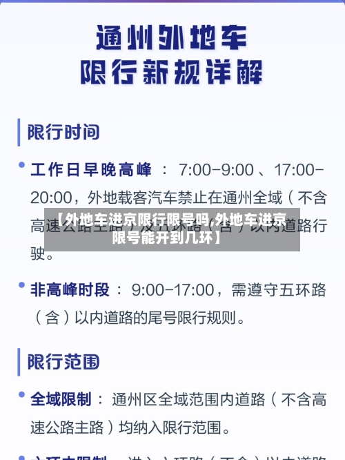 【外地车进京限行限号吗,外地车进京限号能开到几环】-第2张图片