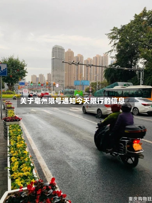 关于毫州限号通知今天限行的信息-第3张图片