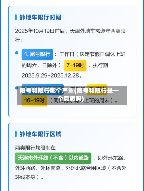 限号和限行哪个严重(限号和限行是一个意思吗)-第2张图片