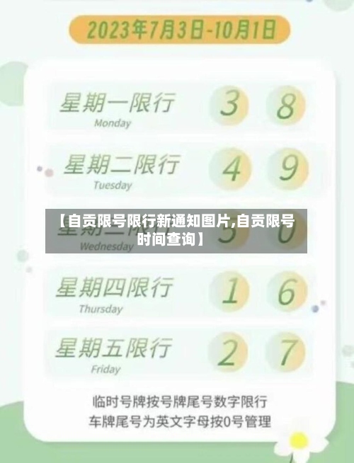 【自贡限号限行新通知图片,自贡限号时间查询】-第2张图片