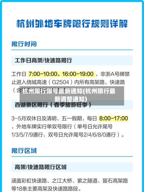 杭州限行限号最新通知(杭州限行最新调整通知)-第2张图片