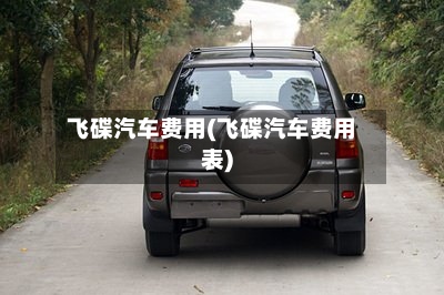 飞碟汽车费用(飞碟汽车费用表)