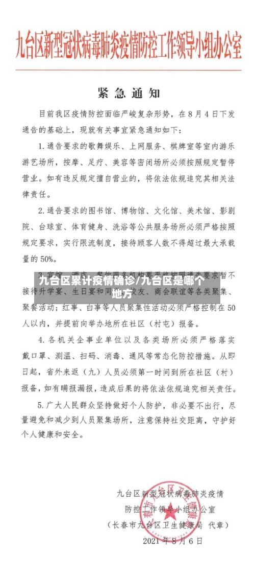 九台区累计疫情确诊/九台区是哪个地方