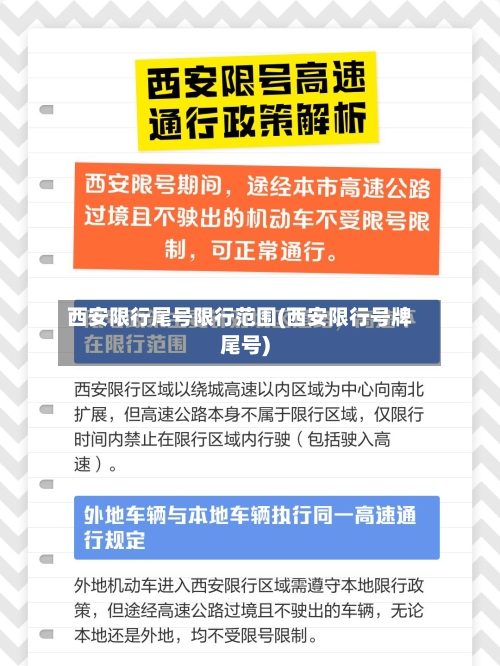 西安限行尾号限行范围(西安限行号牌尾号)