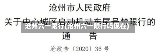 沧州六一限行(沧州六一限行吗现在)