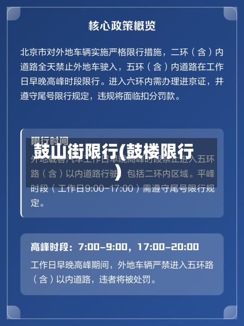 鼓山街限行(鼓楼限行)-第2张图片