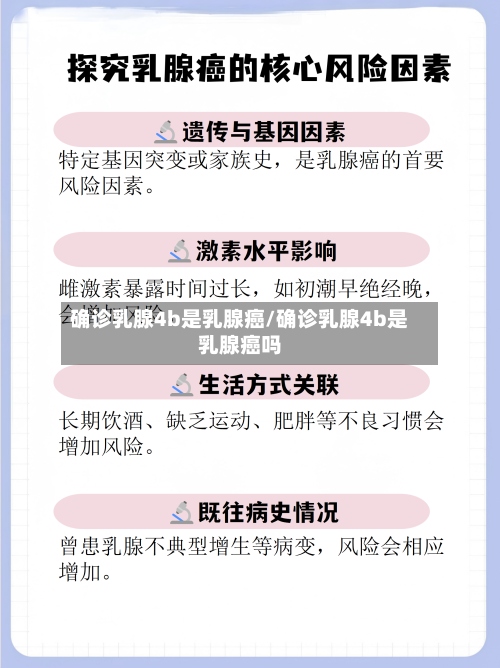 确诊乳腺4b是乳腺癌/确诊乳腺4b是乳腺癌吗