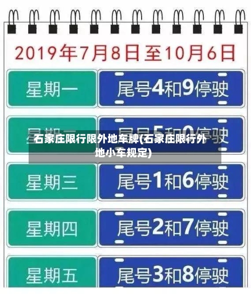 石家庄限行限外地车牌(石家庄限行外地小车规定)