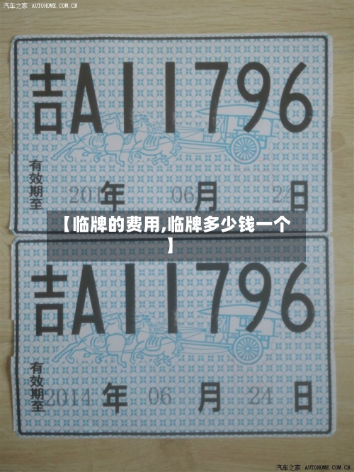 【临牌的费用,临牌多少钱一个】-第2张图片