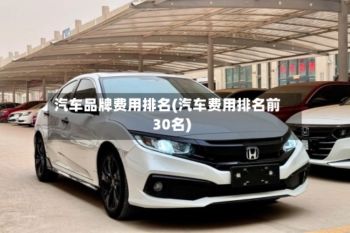 汽车品牌费用排名(汽车费用排名前30名)-第2张图片