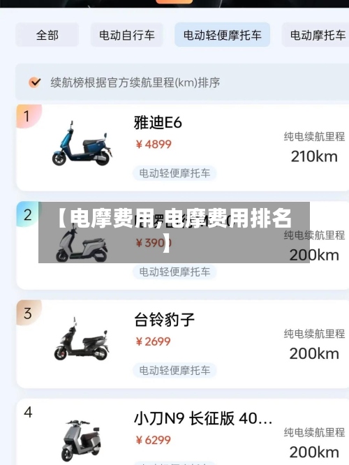 【电摩费用,电摩费用排名】-第2张图片