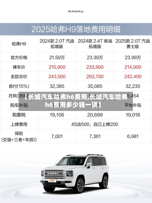 【长城汽车哈弗h6费用,长城汽车哈弗h6费用多少钱一辆】-第2张图片