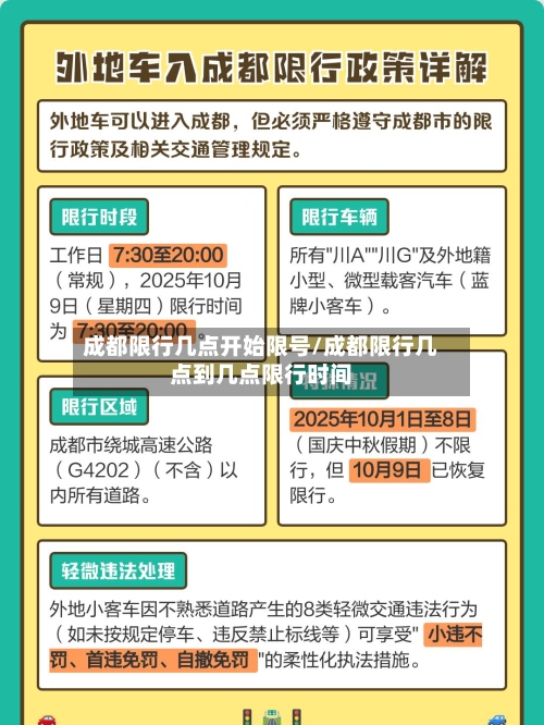 成都限行几点开始限号/成都限行几点到几点限行时间-第2张图片