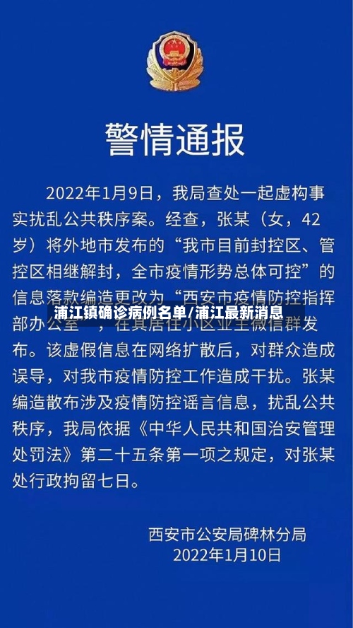 浦江镇确诊病例名单/浦江最新消息-第2张图片