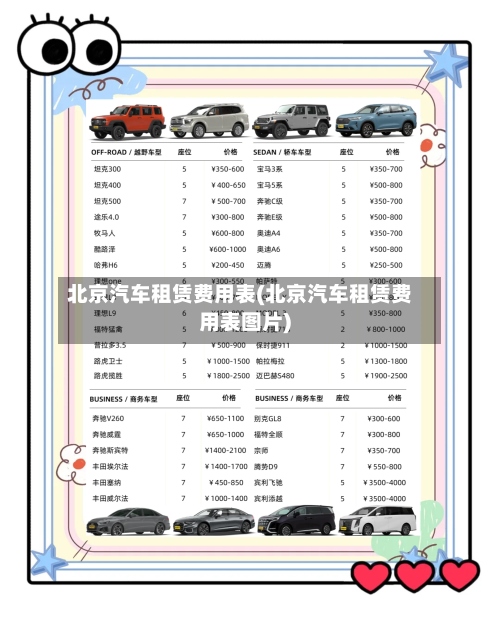 北京汽车租赁费用表(北京汽车租赁费用表图片)-第2张图片