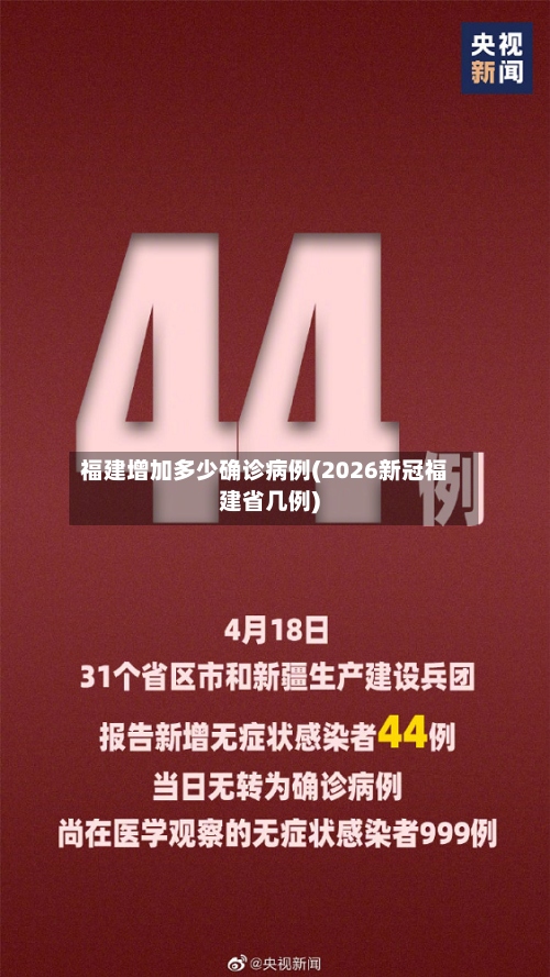 福建增加多少确诊病例(2026新冠福建省几例)