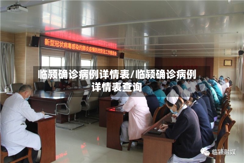临颍确诊病例详情表/临颍确诊病例详情表查询-第2张图片