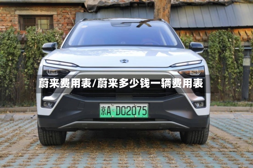 蔚来费用表/蔚来多少钱一辆费用表-第2张图片