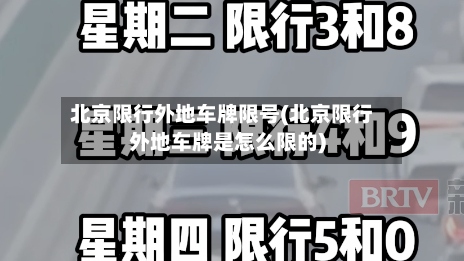 北京限行外地车牌限号(北京限行外地车牌是怎么限的)-第3张图片