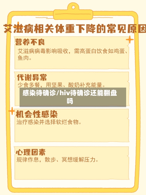 感染待确诊/hiv待确诊还能翻盘吗