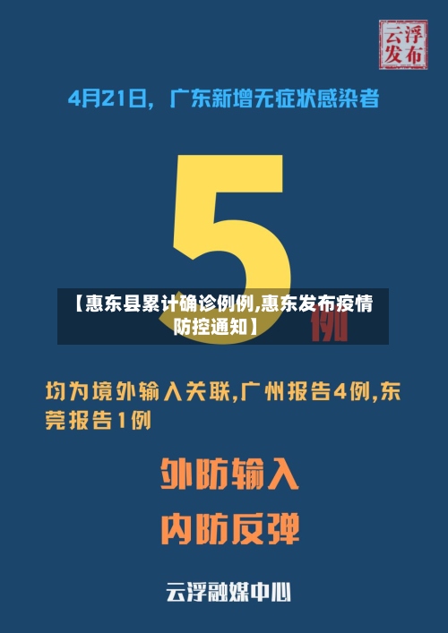 【惠东县累计确诊例例,惠东发布疫情防控通知】