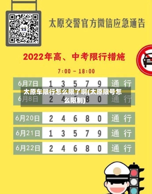 太原车限行怎么限了啊(太原限号怎么限制)