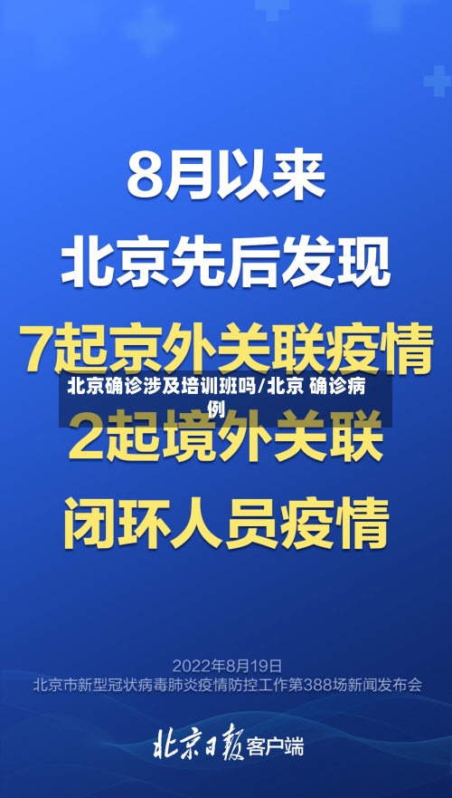 北京确诊涉及培训班吗/北京 确诊病例-第3张图片