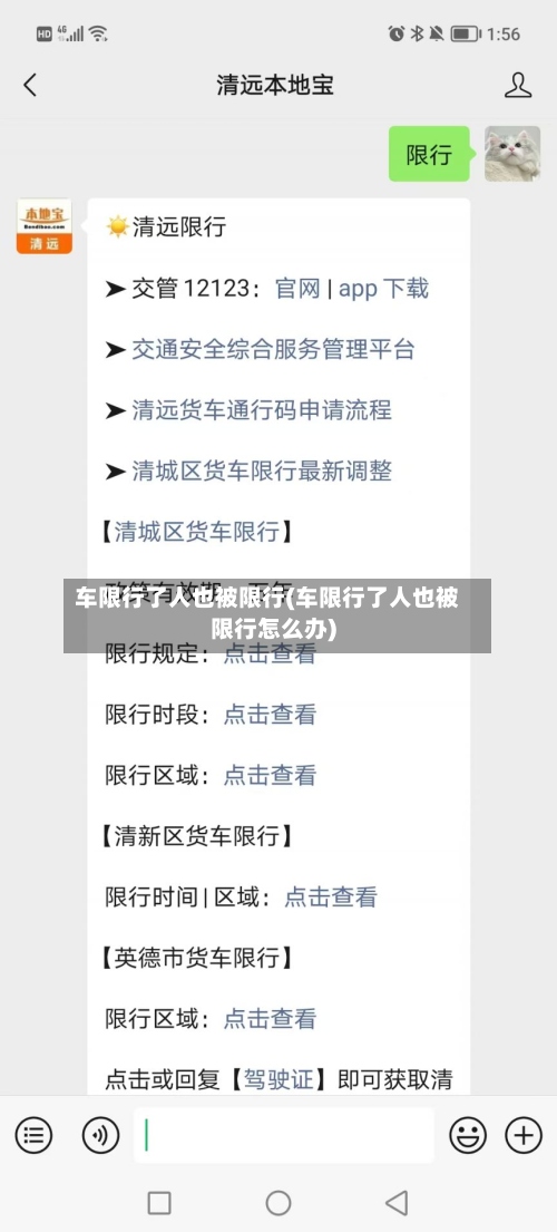车限行了人也被限行(车限行了人也被限行怎么办)