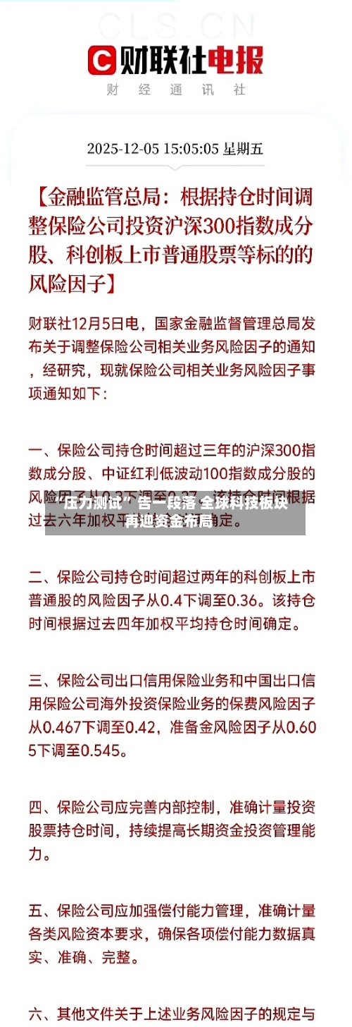 “压力测试” 告一段落 全球科技板块再迎资金布局-第3张图片