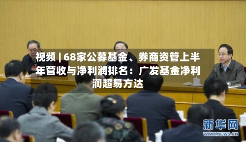 视频 | 68家公募基金、券商资管上半年营收与净利润排名：广发基金净利润超易方达