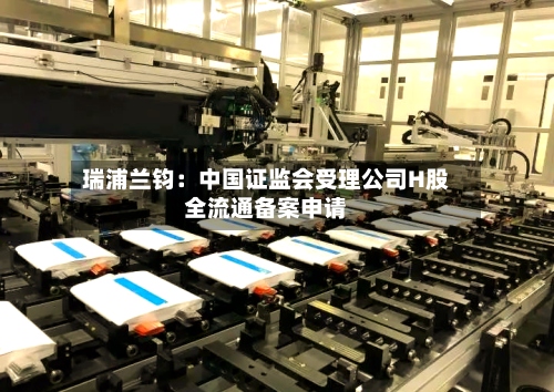 瑞浦兰钧：中国证监会受理公司H股全流通备案申请-第1张图片
