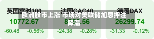 欧洲股市上涨 市场对美联储加息押注降温