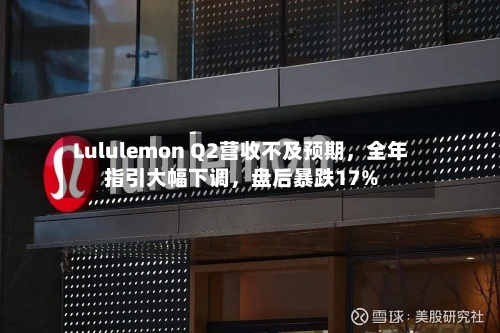 Lululemon Q2营收不及预期，全年指引大幅下调	，盘后暴跌17%-第1张图片