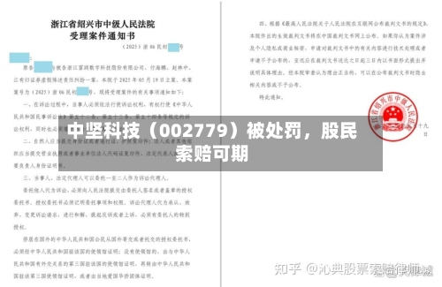 中坚科技（002779）被处罚，股民索赔可期-第3张图片