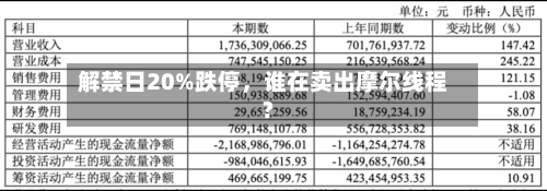 解禁日20%跌停，谁在卖出摩尔线程?-第2张图片