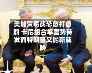 美加贸易战恐愈打愈烈 卡尼组合拳蓄势待发而特朗普又抛新威胁-第2张图片