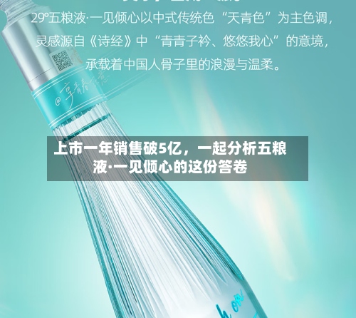 上市一年销售破5亿	，一起分析五粮液·一见倾心的这份答卷-第1张图片