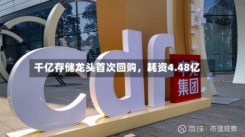 千亿存储龙头首次回购，耗资4.48亿