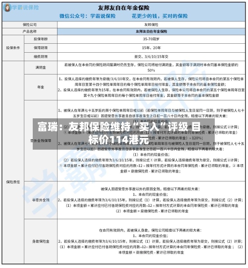 富瑞：友邦保险维持“买入	”评级 目标价114港元-第3张图片